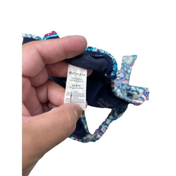 Athleta Clematis Bra Cup Wrap Bikini Swim Top 34 B/C - Picture 6 of 7